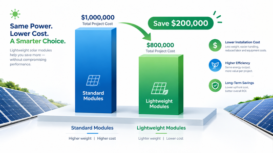 1 MW Project Breakdown: Lightweight vs. Standard Modules—How to Calculate the $200,000 Savings