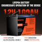 12,8 V 1280 Wh/100 Ah LiFePO4-Batterie mit BMS-Schutz 