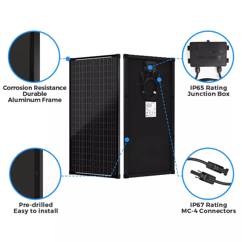 100 Watt Solarmodul 