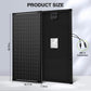 200W (2PCS 100Watt) Monocrystalline Solar Panel