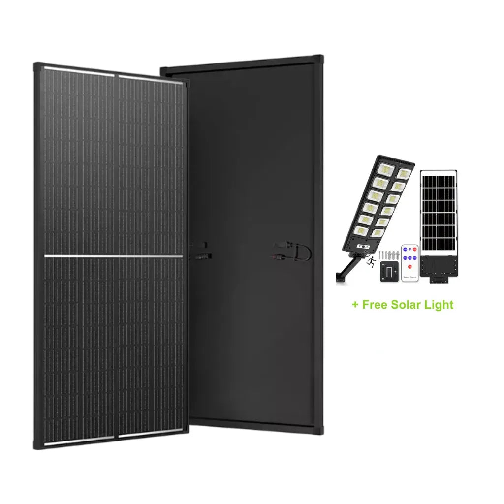 200W Monocrystalline Solar Panel + [Free:Solar Lights]