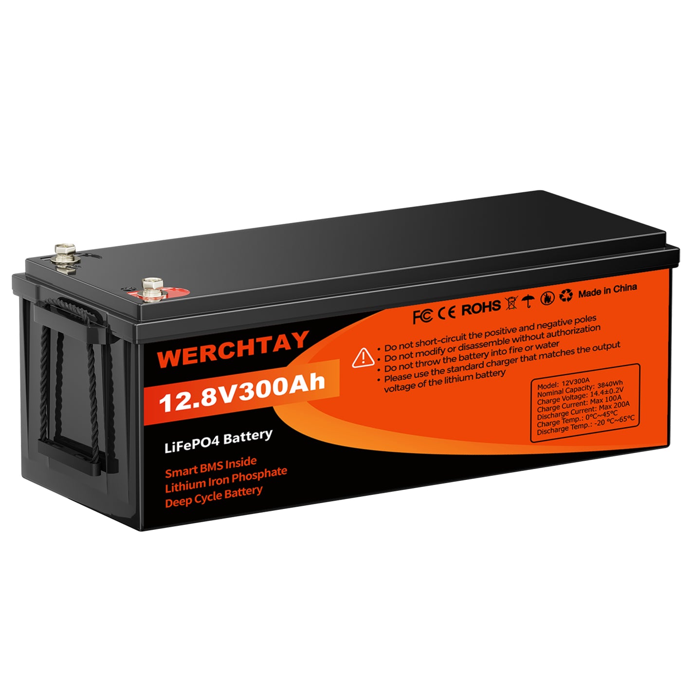 12.8V 300AH LiFePO4 Battery