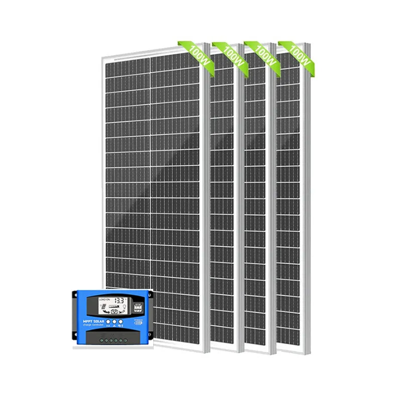 400W (100W*4PC) Solar Panels [Special Offer: Free MPPT Controller]