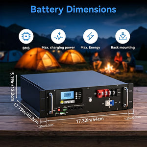 RVPOZWER 51.2V 100Ah Rack LiFePO4 Battery