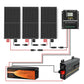 600W 12V (200W*3) Complete MPPT Off Grid Solar Kit