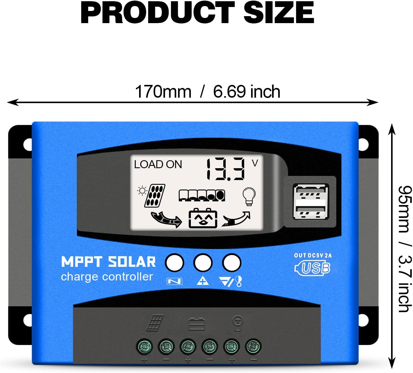 MPPT controller size