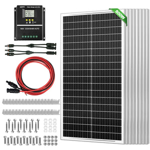 800W 12V (100W*8) Complete MPPT Off Grid Solar Kit