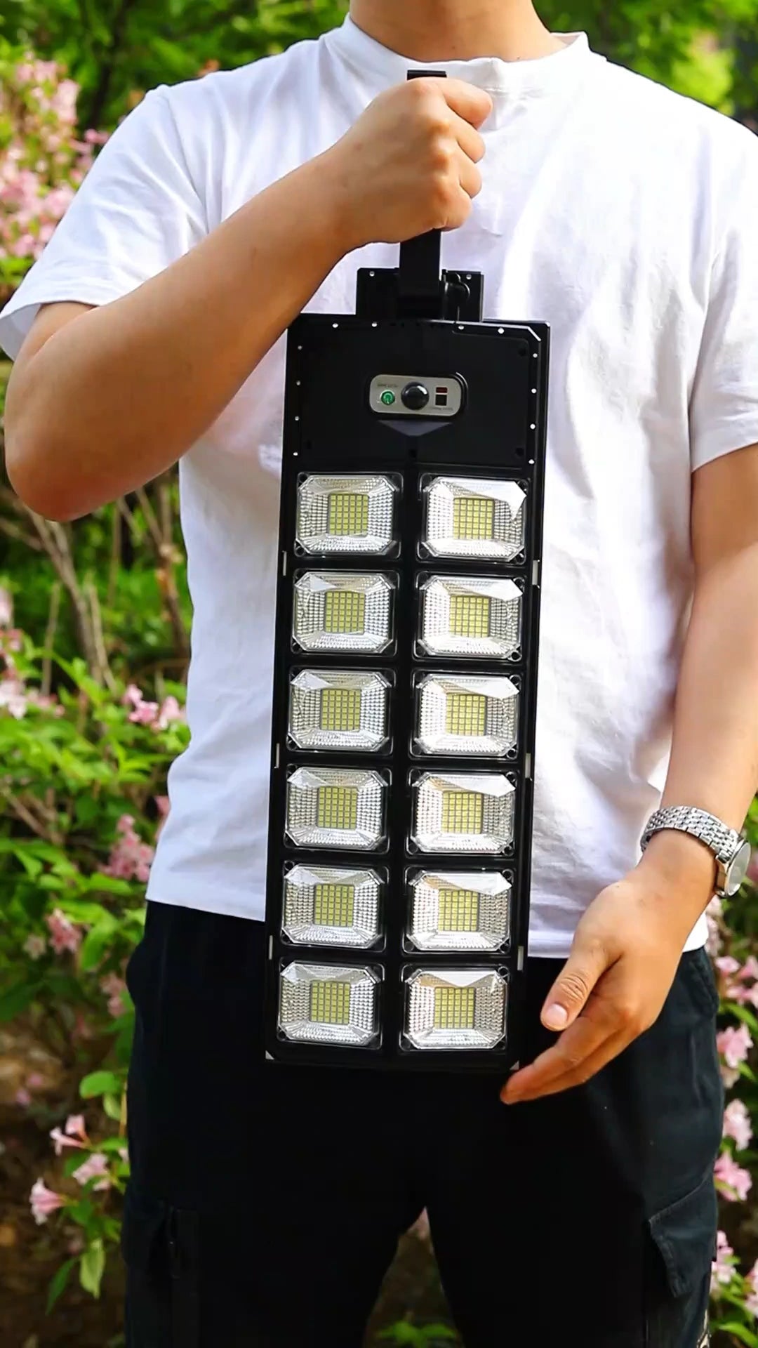 Solar Street Light LED Outdoor Dusk to Dawn Road Area Lamp