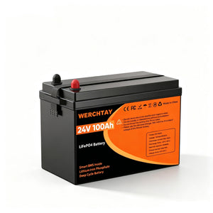 24V 100Ah LiFePO4 battery for solar system with BMS protection