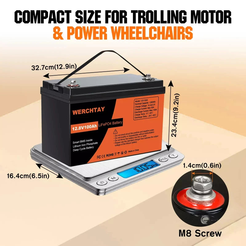 12V 100Ah LiFePO4 Battery