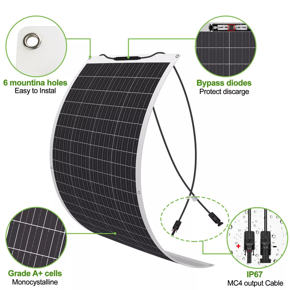 200 Watt Flexible Solar Panel